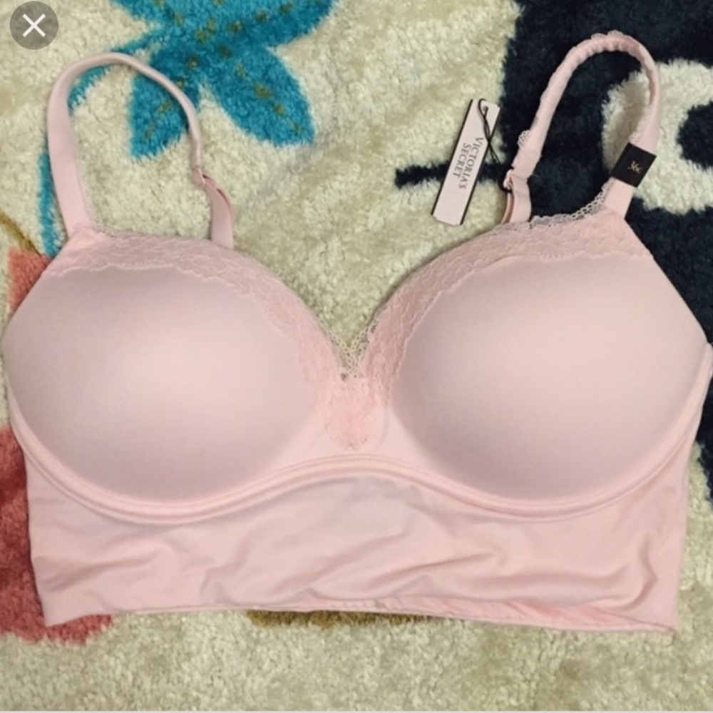 VS no-wire padded pink bra 34C